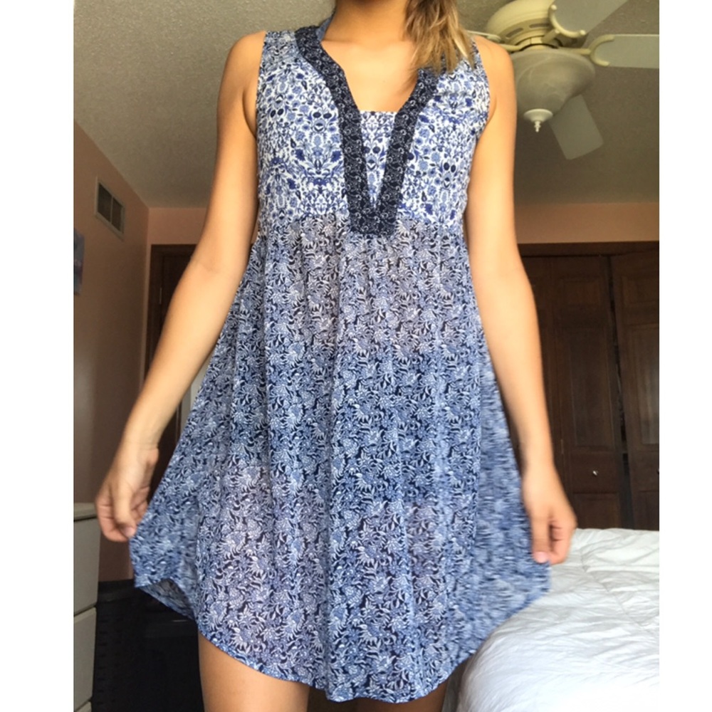Target Blue Sheer Swimsuit Coverup